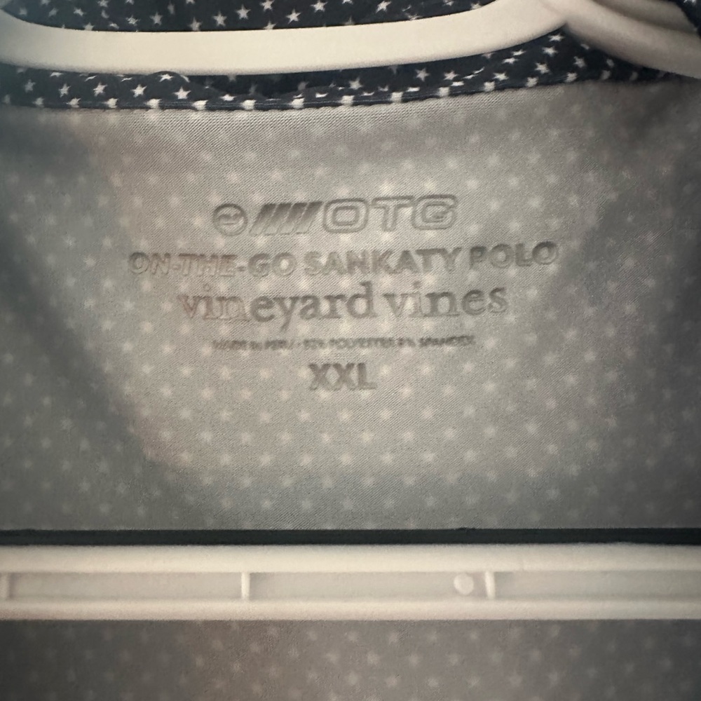 Vineyard Vines On-The-Go Sankaty Polo - Navy and White